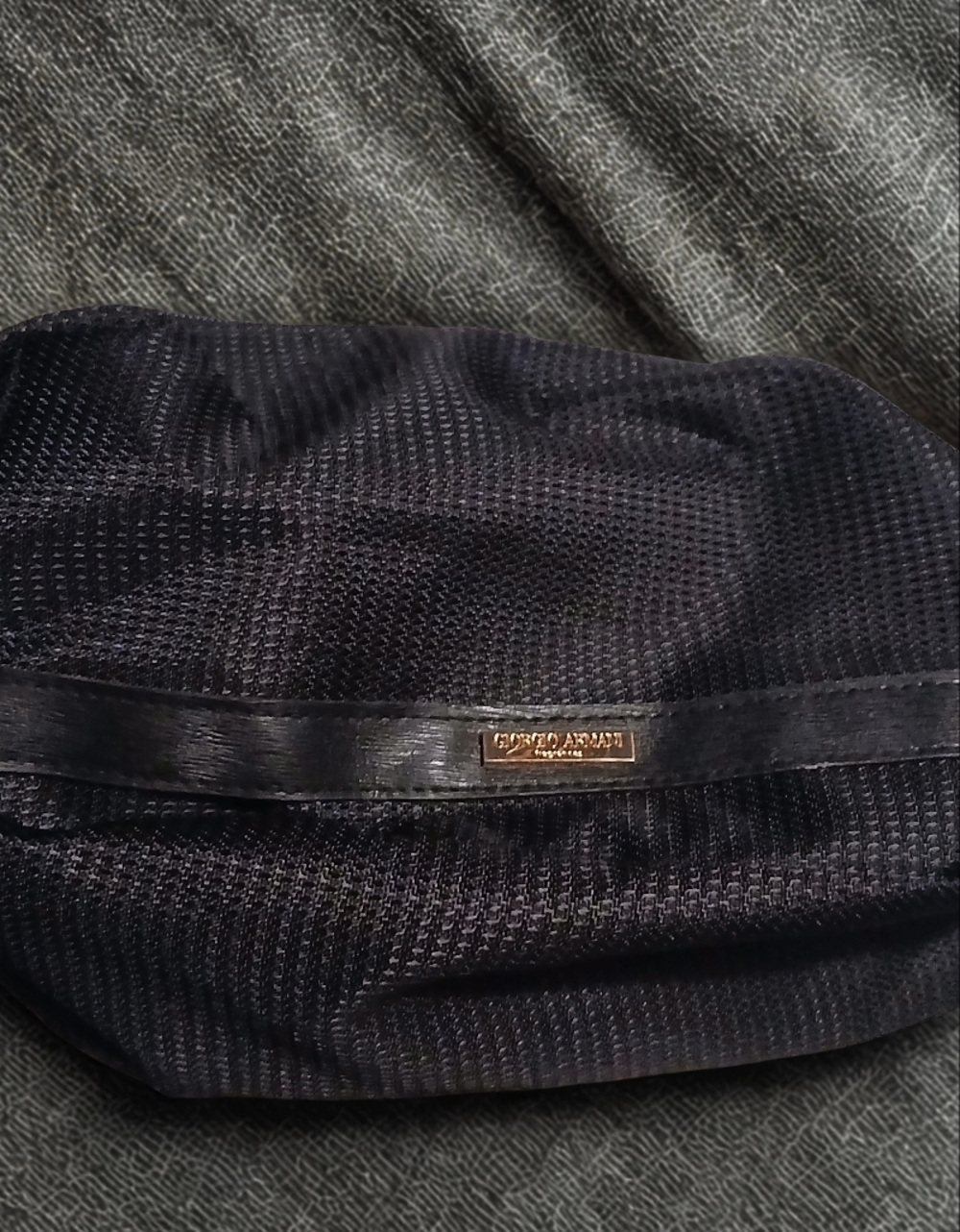 Giorgio Armani NWOT Black Cosmetics  and Toiletries Bag